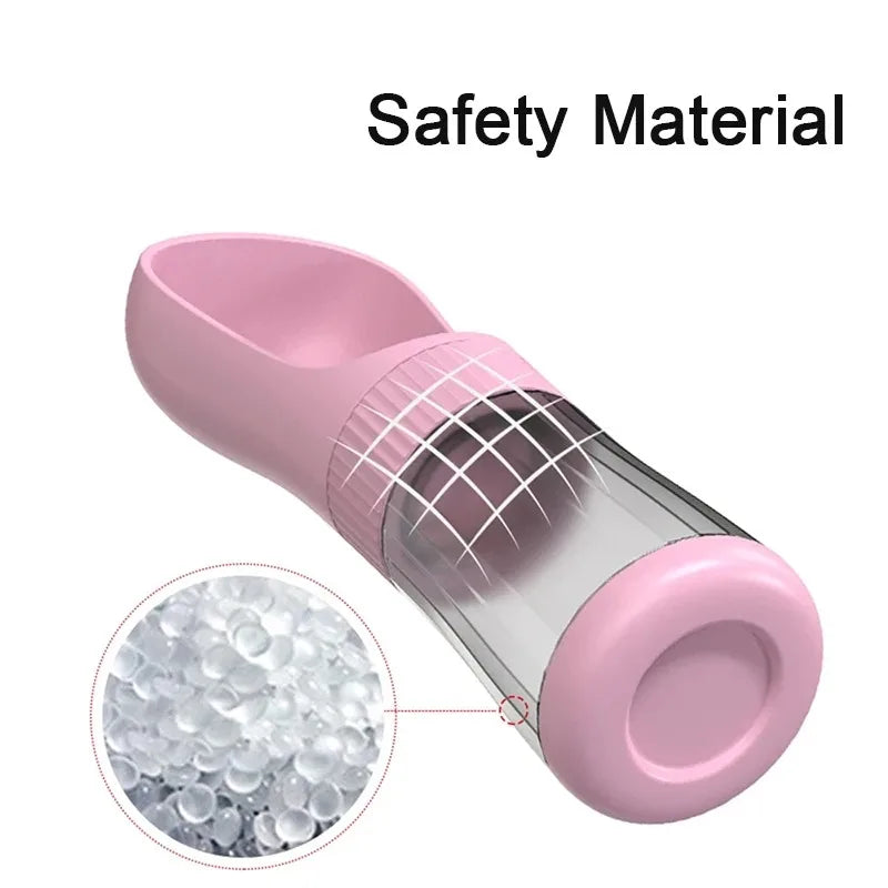 Portable Dog Water Bottle With Separated Food Storage Cup