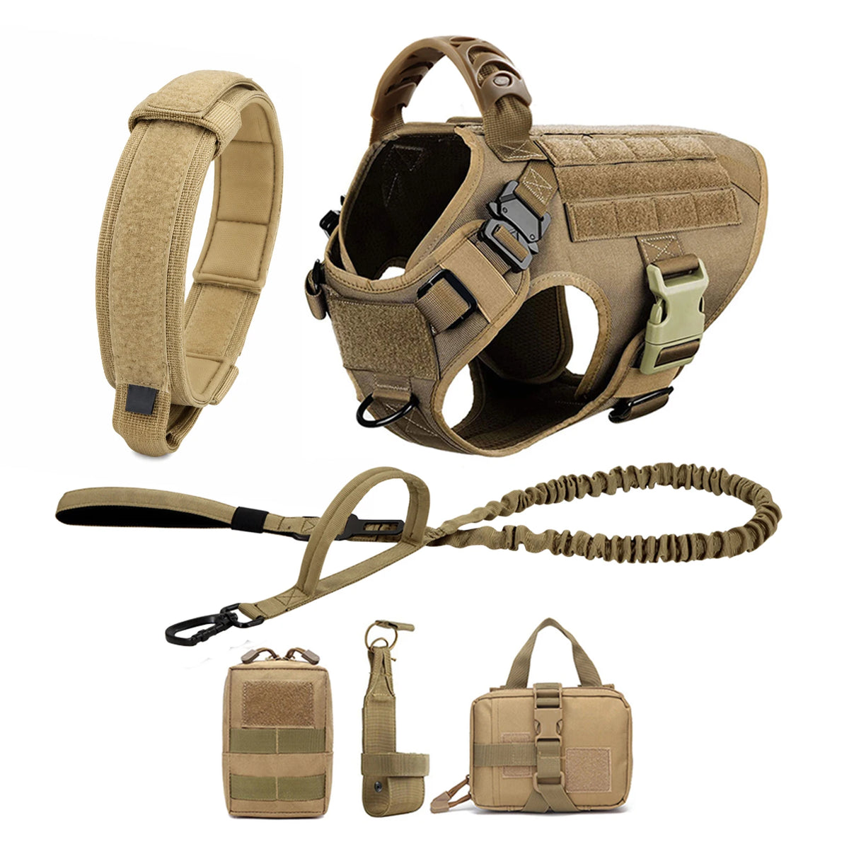 Petravel Adjustable Padded Nylon Dog Harness With Leash