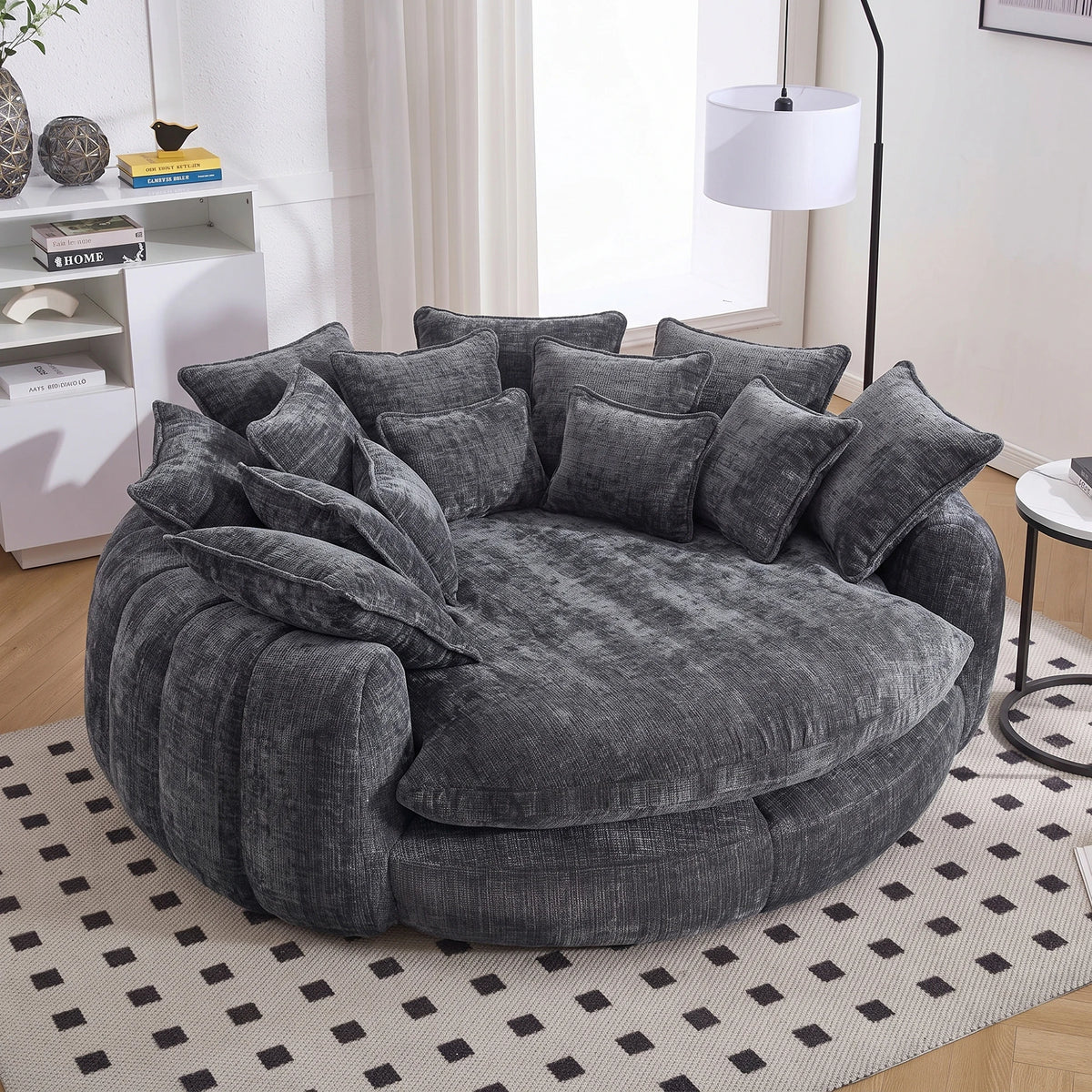 Modern Chenille Cloud Couch Sleeper Sofa With Memory Foam