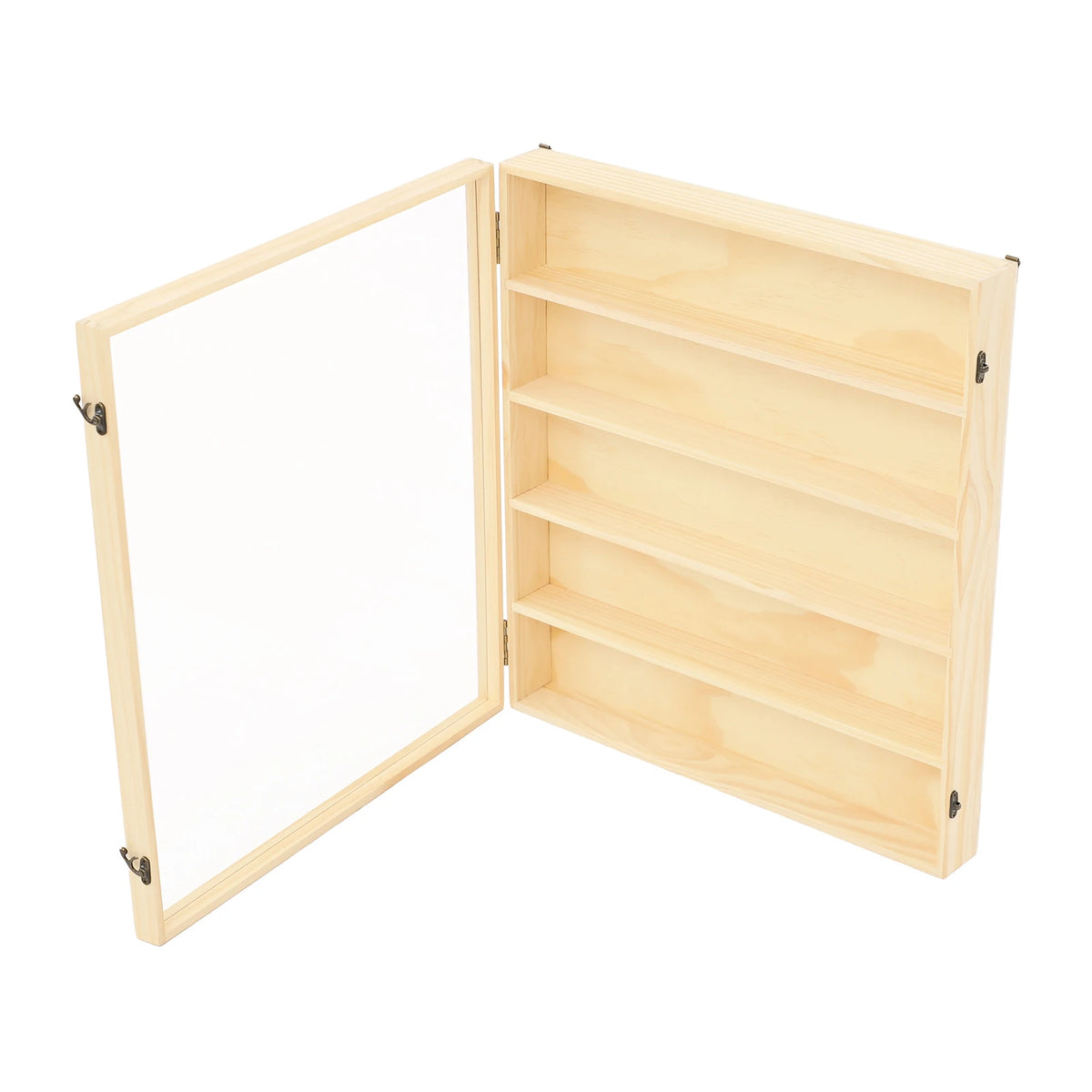 Bymaocar Wall Mount Wooden Display Cabinet For Collectibles