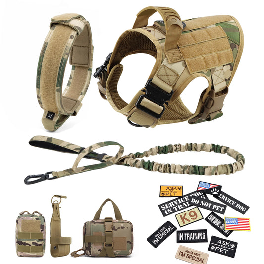 Petavel Padded Tactical Dog Vest Harness With Quick Release Handle