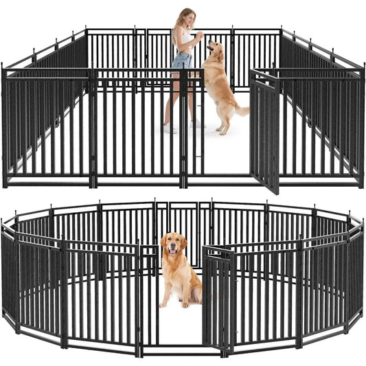 Durable Metal Dog Playpen For Indoor And Outdoor Use