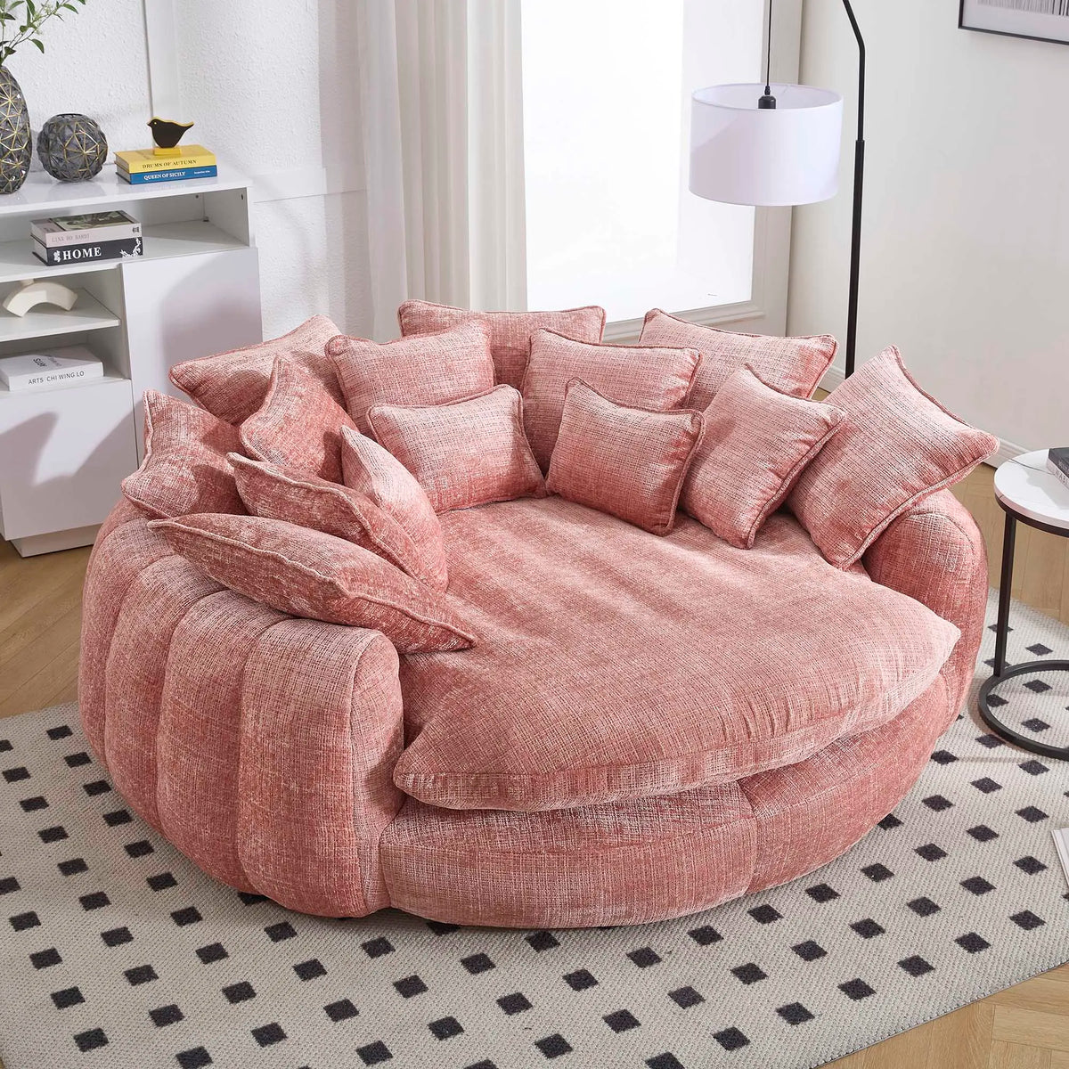 Modern Chenille Cloud Couch Sleeper Sofa With Memory Foam