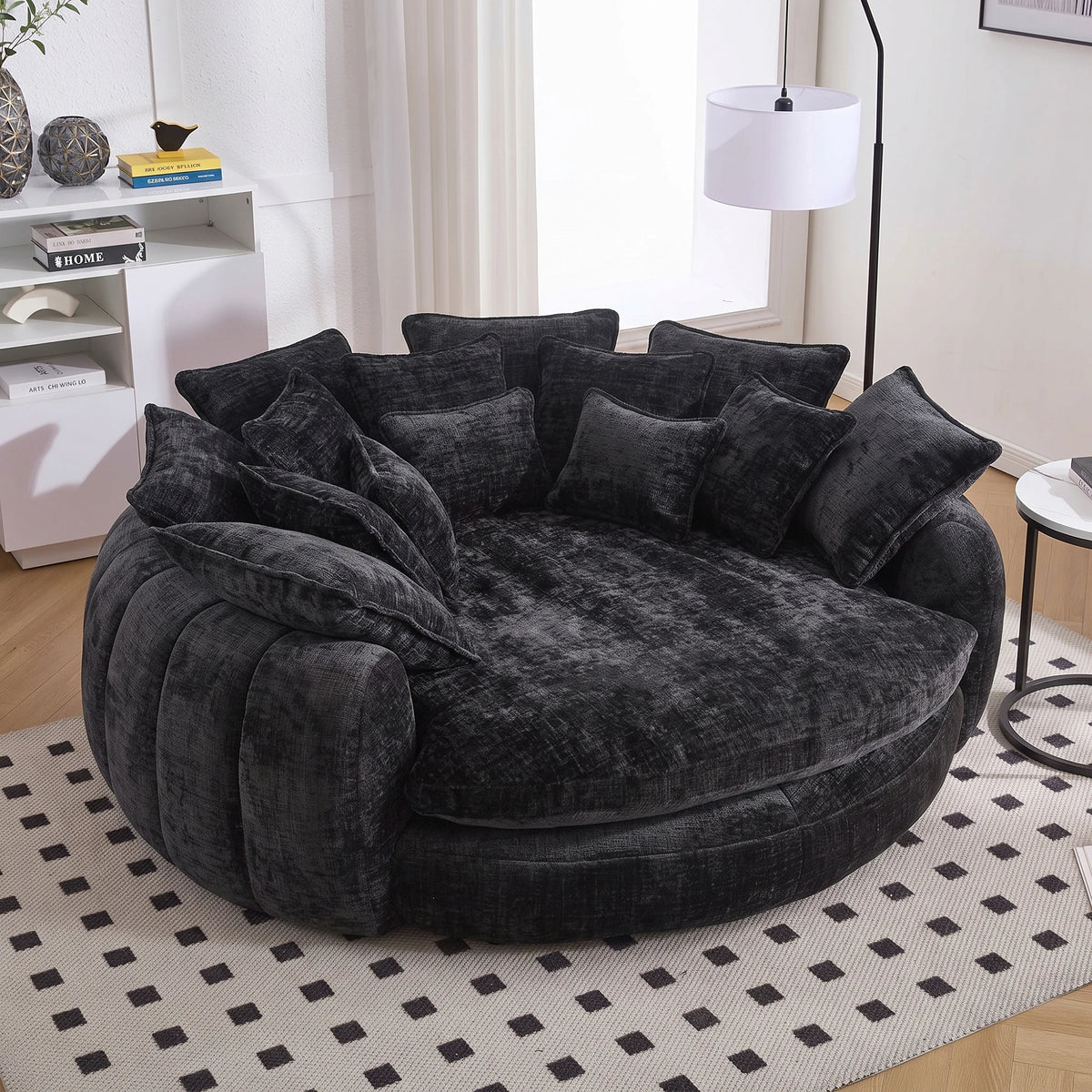 Modern Chenille Cloud Couch Sleeper Sofa With Memory Foam