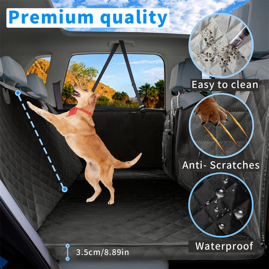 Bingopaw Waterproof Dog Car Seat Cover Back Seat Extender