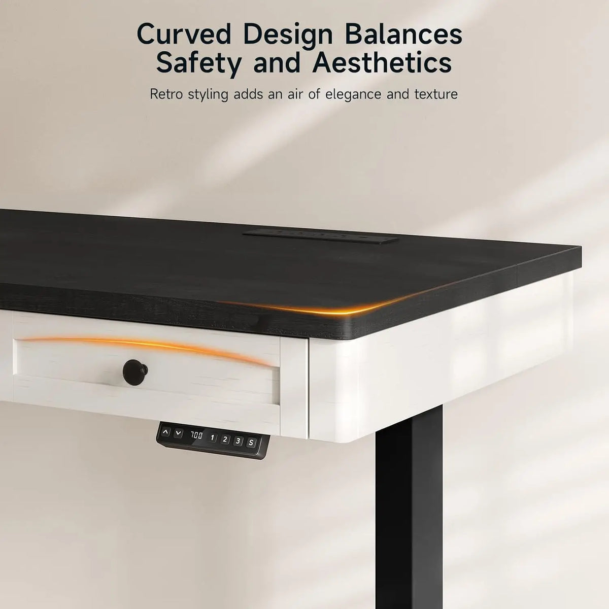 Onbrill Electric Height Adjustable Standing Desk With Drawers