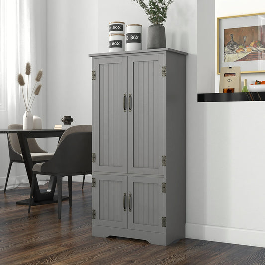 HOMCOM Modern Freestanding Storage Hutch With Four Doors