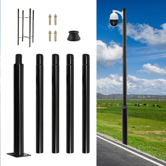 Commercial Grade Outdoor Street Lamp Post For Solar Lighting