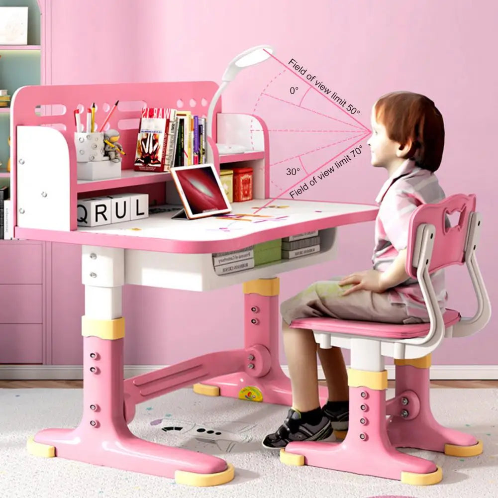 Kids Height Adjustable Desk And Chair Set For School