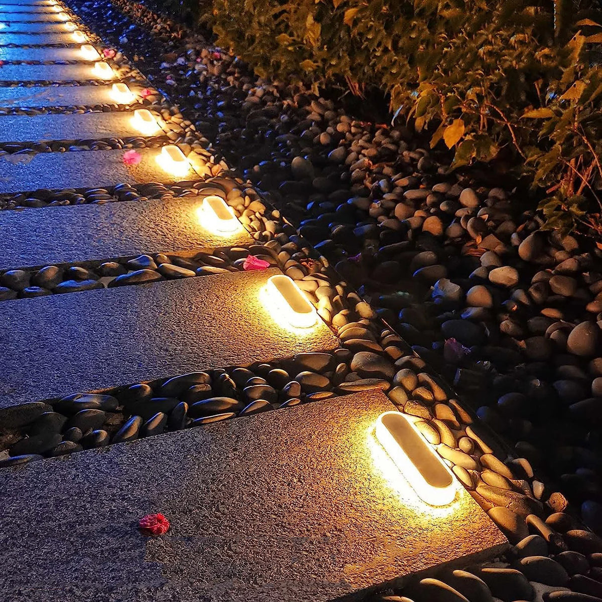 Solar Deck Lights Waterproof Automatic Outdoor Garden Step