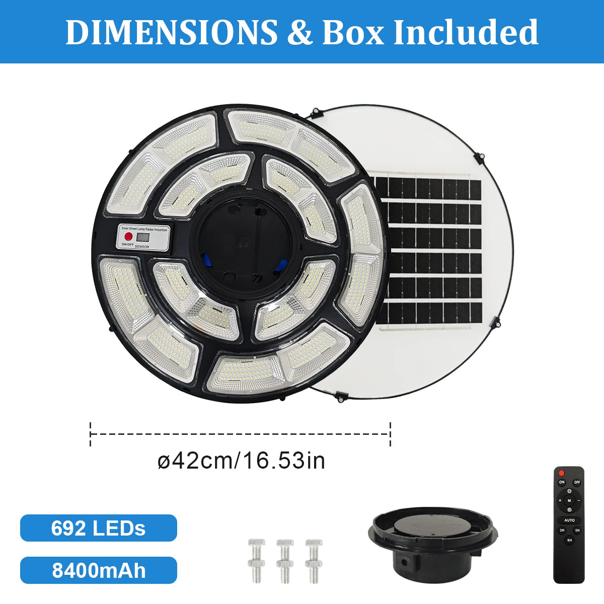 Morglad Solar UFO Street Lamp For Garden Landscape Lighting