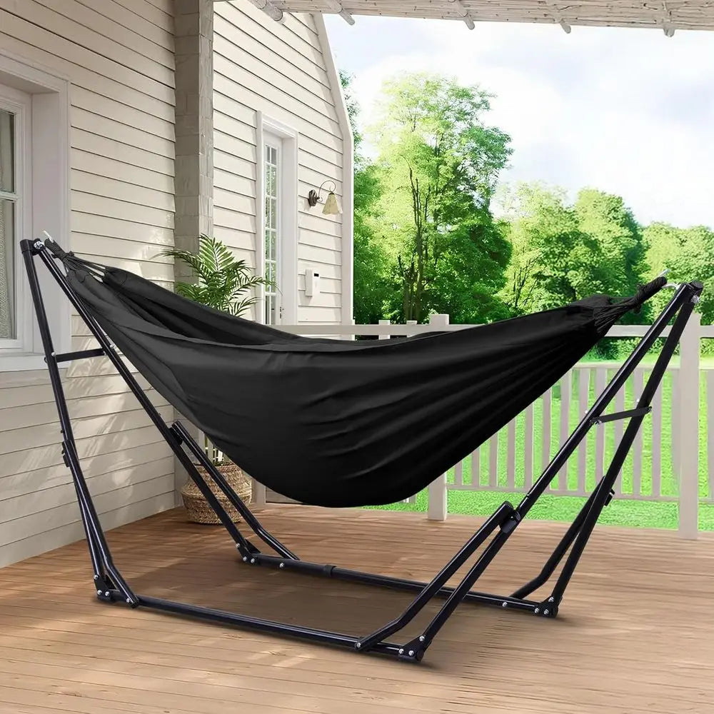 Outdoor Hammock And Swing Chair With Foldable Stand And Bag
