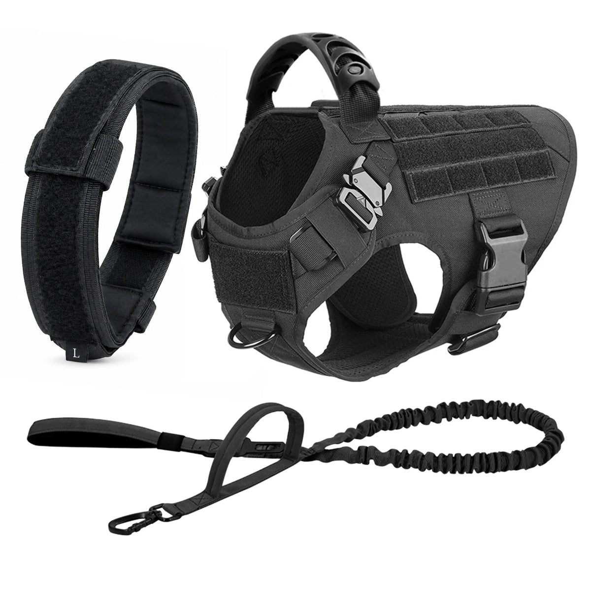 Petravel Adjustable Padded Nylon Dog Harness With Leash