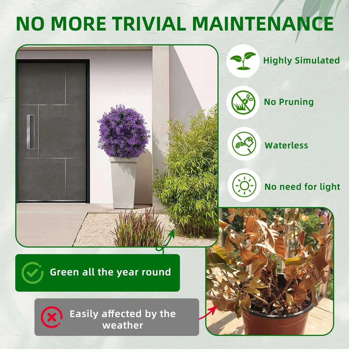 Artificial Cedar Topiary Ball Trees For Home And Garden