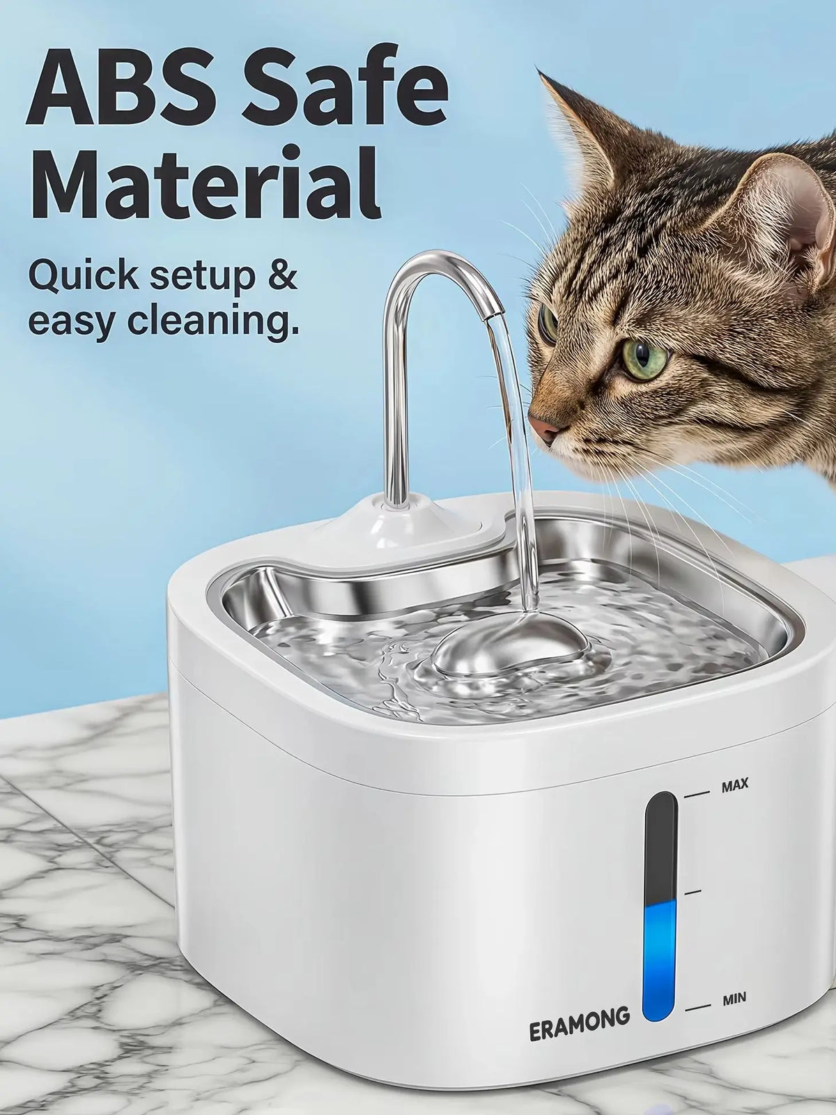 Automatic Stainless Steel Drinking Fountain For Cats And Dogs