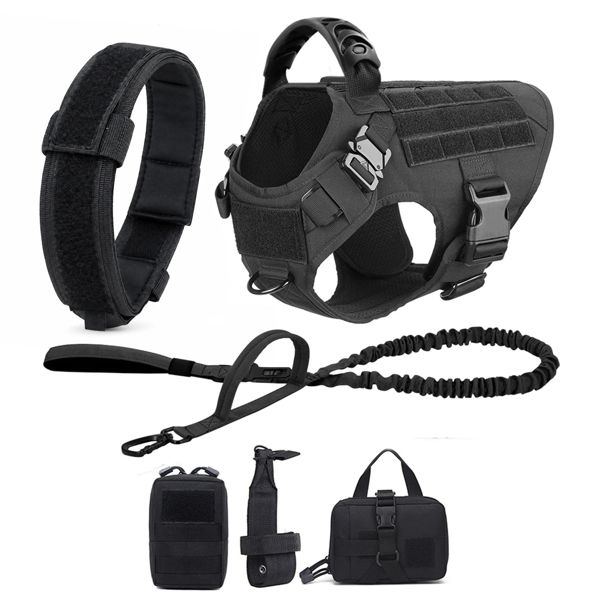 Petravel Adjustable Padded Nylon Dog Harness With Leash