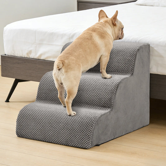 Curved High Density Foam Dog Ramp Indoor Non Slip Design
