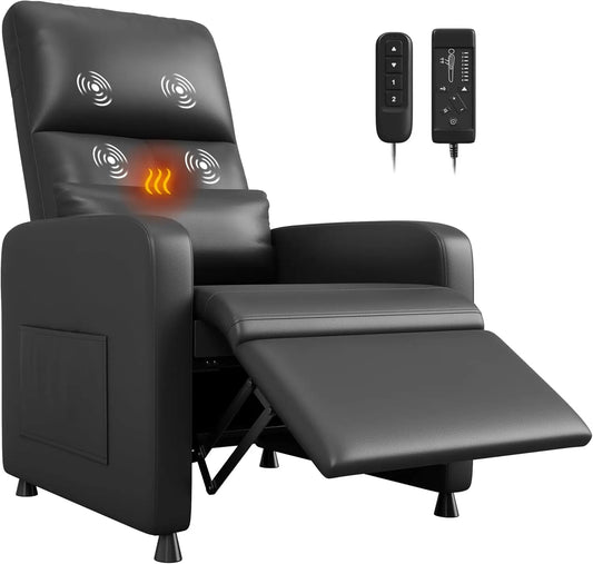Twisterck Power Recliner Chair With Heat Massage And USB Port
