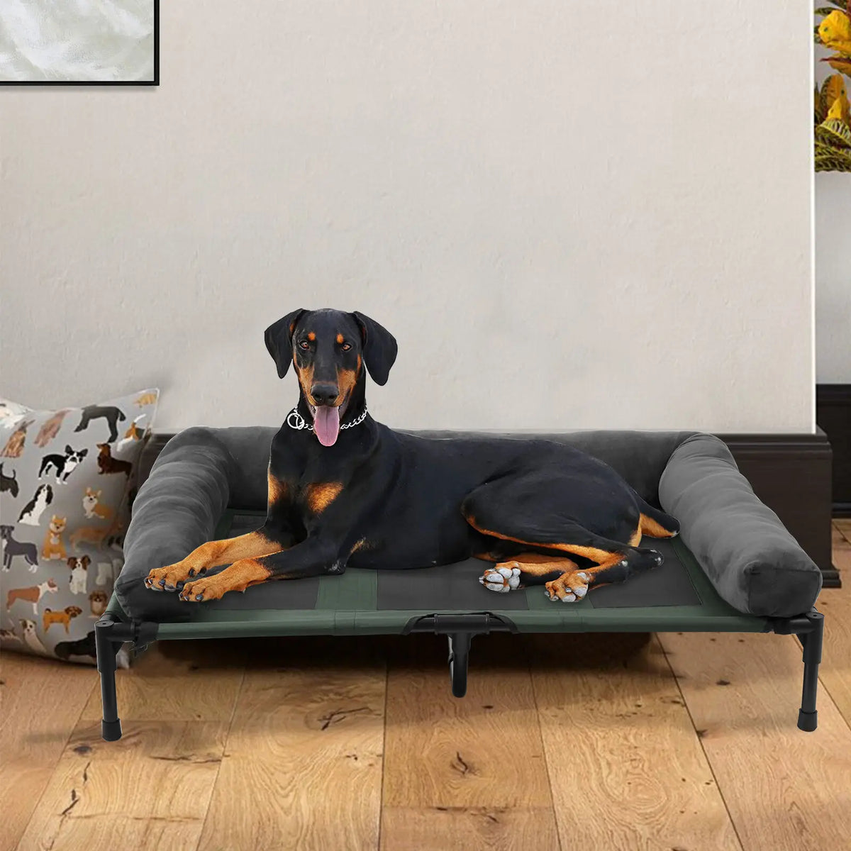 Bingopaw Breathable Elevated Dog Bed Cooling Raised Metal Frame Cot